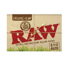 25PC DISPLAY - RAW Organic Hemp Rolling Papers - 1 1/2"