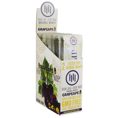 25PC DISP - High Hemp Organic CBD Wraps - 2pk - Discreet Smoker
