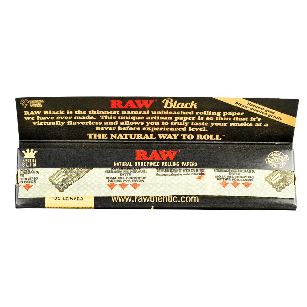 Raw Black Classic Rolling Papers - Discreet Smoker
