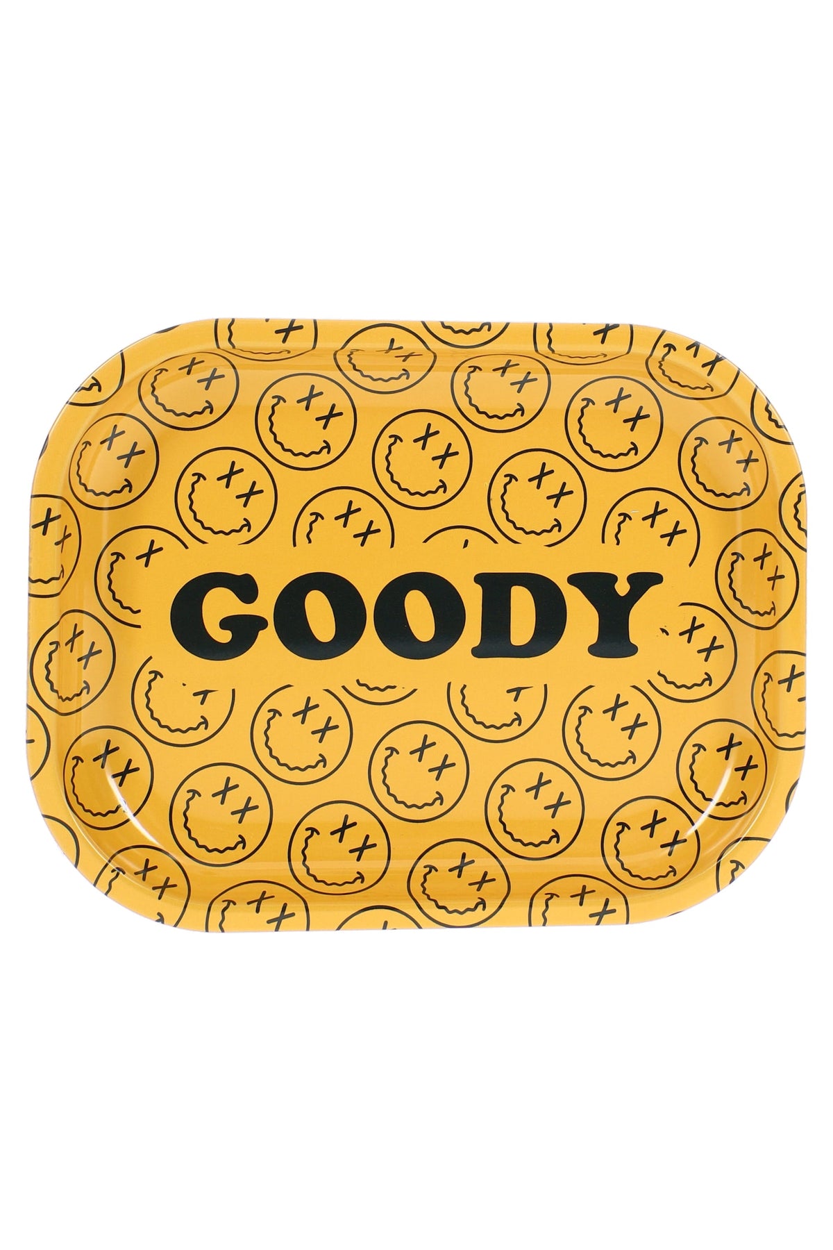 Goody Glass Small Metal Rolling Tray – 7″ × 5.5″