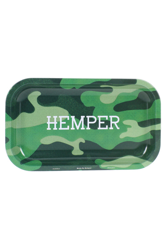 Hemper Medium Metal Rolling Tray – 10.75″ × 6.25″ - Discreet Smoker