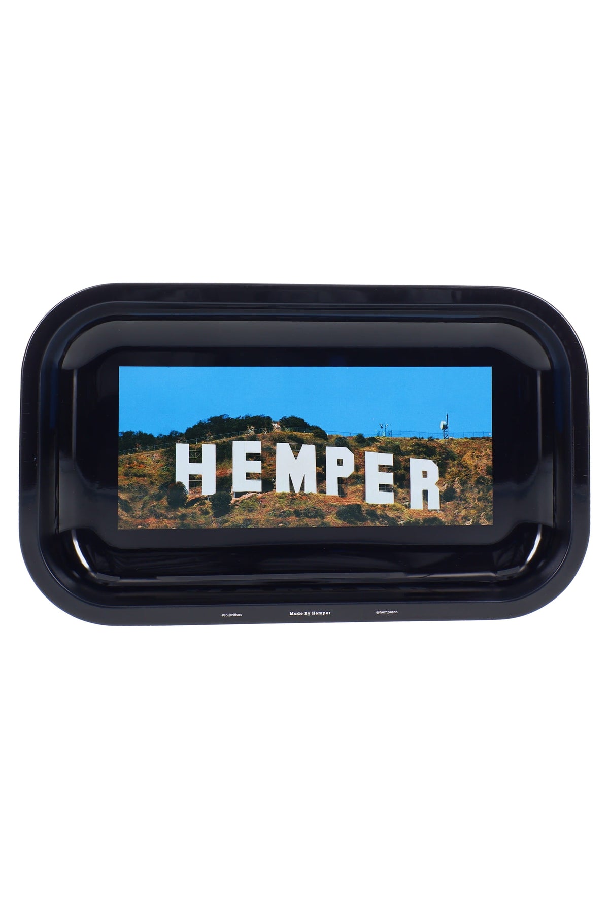 Hemper Medium Metal Rolling Tray – 10.75″ × 6.25″ - Discreet Smoker