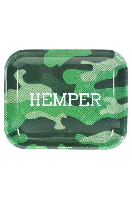 Hemper Large Metal Rolling Tray – 13.25″ × 10.75″ - Discreet Smoker