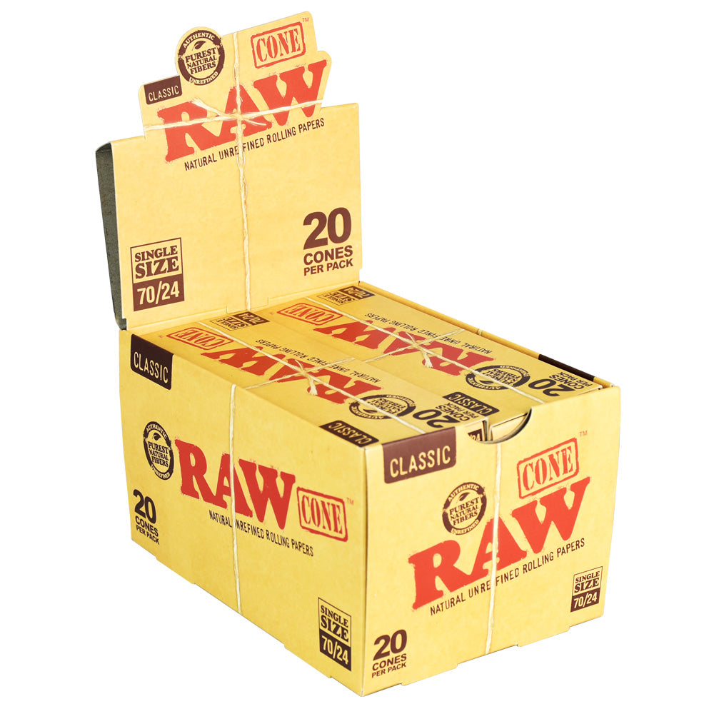 RAW Classic Single Size Cones - Discreet Smoker
