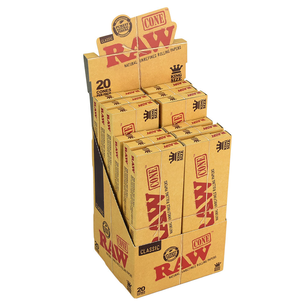 RAW Classic Cone | 20pk | 12pc Display - Discreet Smoker