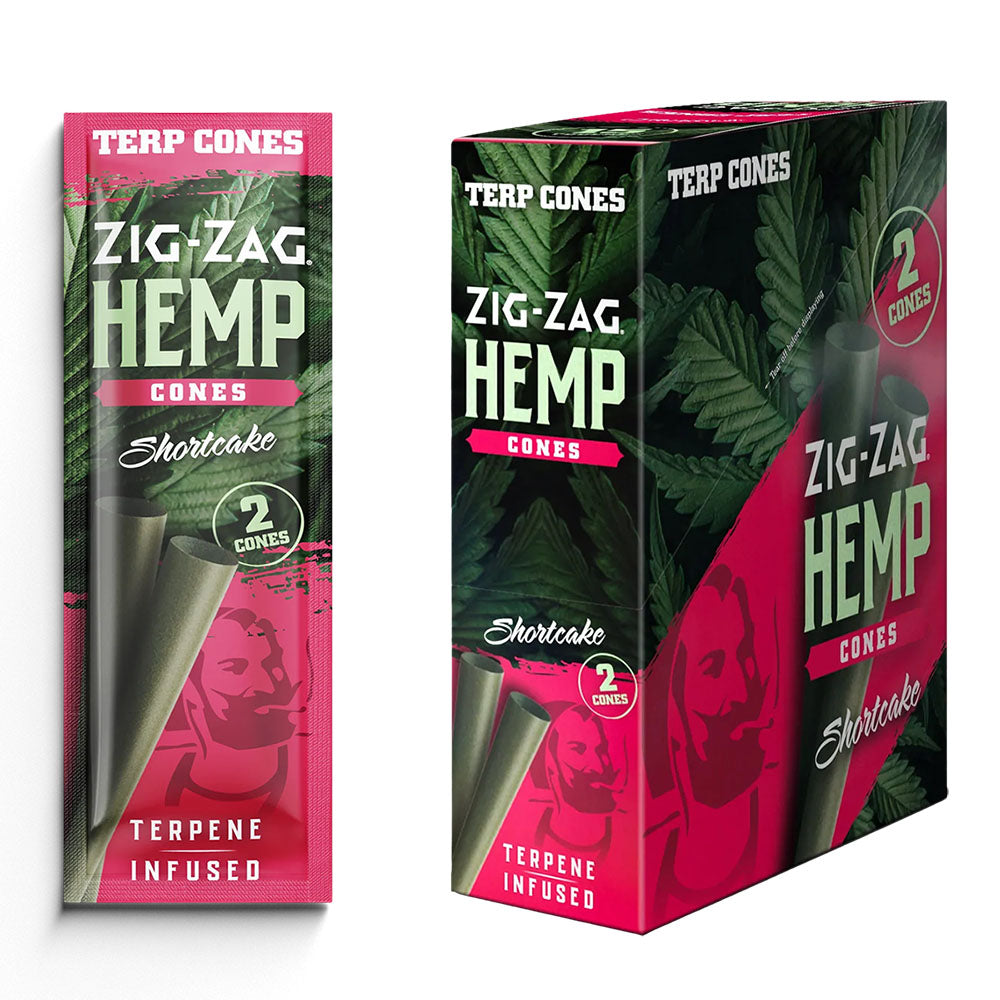 Zig Zag Terpene Infused Pre-Rolled Cones | 2pk | 15pc Display - Discreet Smoker