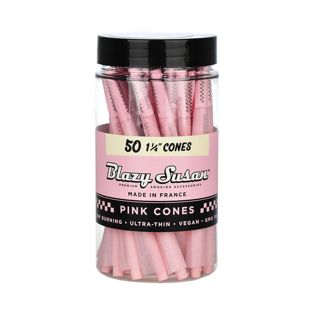 Blazy Susan Pink Paper Cones (50 Count) - Discreet Smoker
