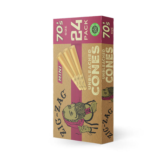 Zig Zag Unbleached Mini Cones | 70mm