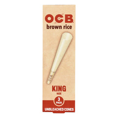 OCB Brown Rice Unbleached Cones | 24pc Display