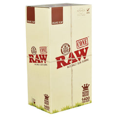 1400CT BOX - RAW Organic Hemp Bulk Cones - Kingsize - Discreet Smoker