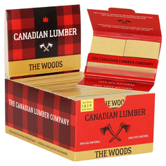 22PK DISPLAY - Canadian Lumber All Natural Rolling Papers & Tips - 1 1/4 / 40pc / The Hippy