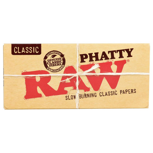 24PK DISPLAY - RAW Classic Rolling Papers - Phatty / 32pc - Discreet Smoker