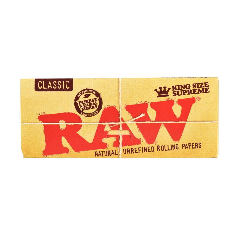 RAW Supreme Natural Rolling Papers | Kingsize - Discreet Smoker
