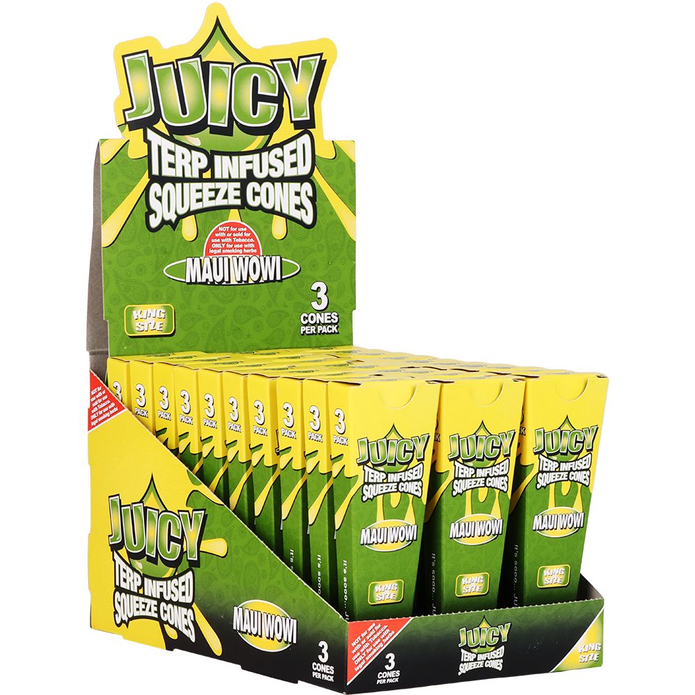 Juicy Terp Infused Squeeze Cones | Maui Wowi | 30pk Display - Discreet Smoker