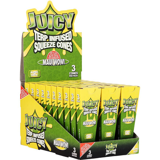 Juicy Terp Infused Squeeze Cones | Maui Wowi | 30pk Display - Discreet Smoker