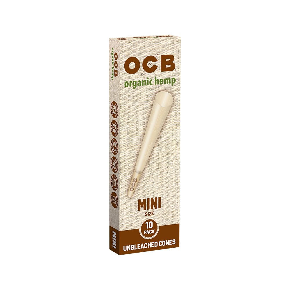OCB Organic Hemp Pre-Rolled Cones | 24pk Display - Discreet Smoker