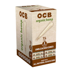 OCB Organic Hemp Pre-Rolled Cones | 24pk Display - Discreet Smoker