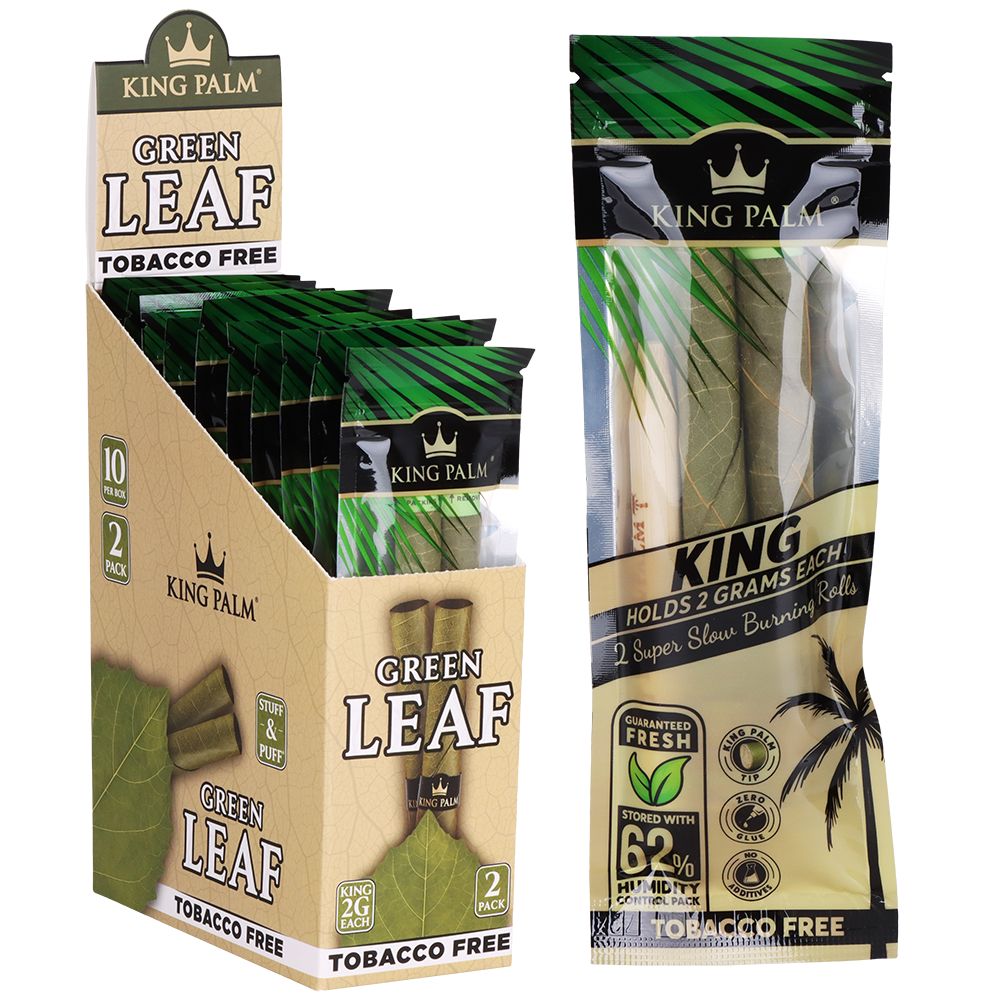 10CT DISPLAY - King Palms Pre-Roll Wraps - 2pc / King Size