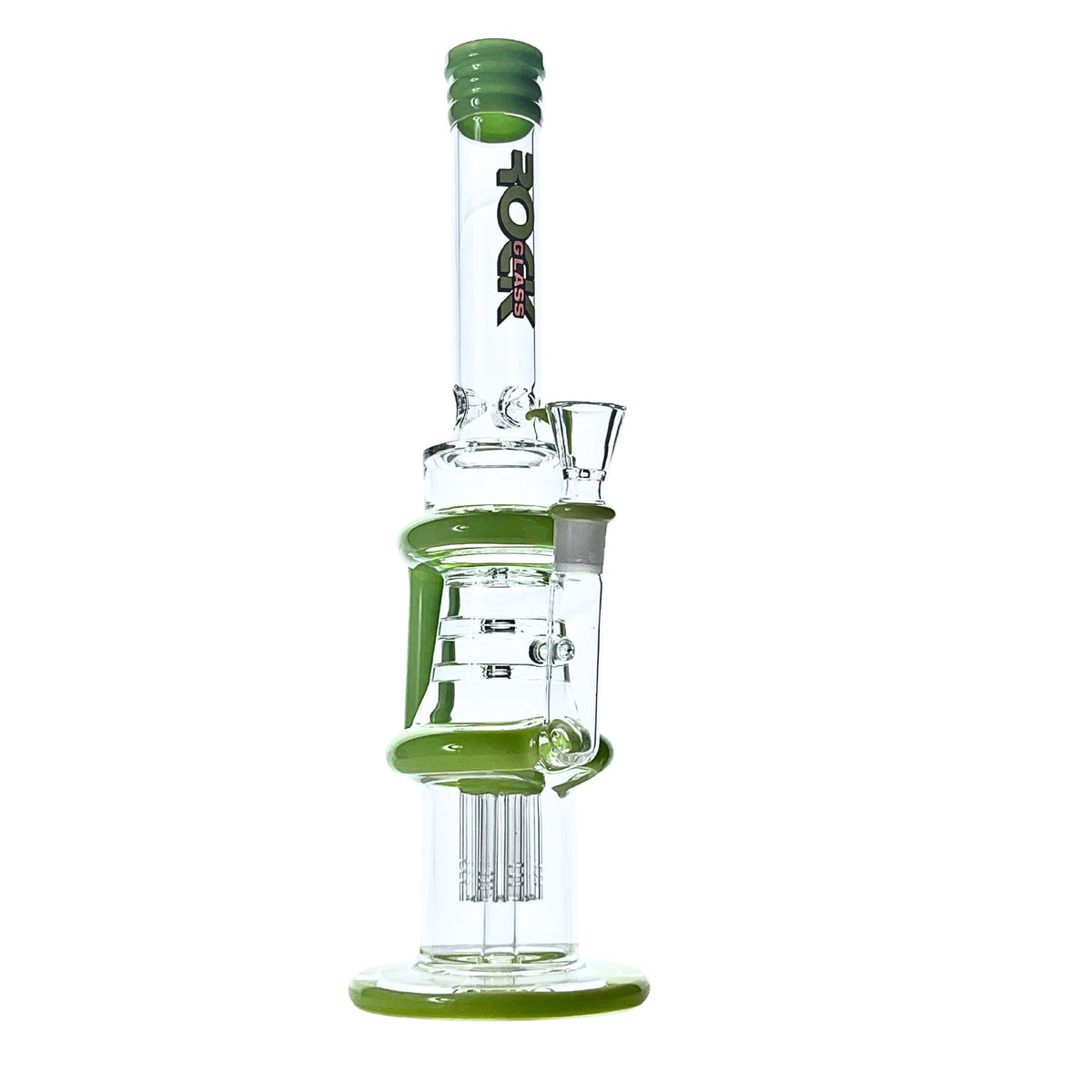 HydroLoop 16" Rock Glass Recycler Bong - Discreet Smoker