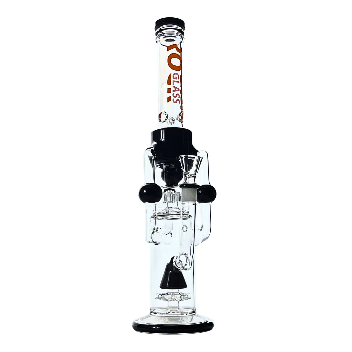 Rock Glass Cyclone Reactor 18” Bong - Discreet Smoker