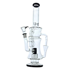 Quantum 16" Rock Glass Stereo Recycler Bong - Discreet Smoker