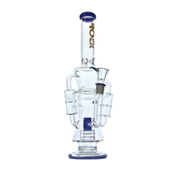 Quantum 16" Rock Glass Stereo Recycler Bong - Discreet Smoker