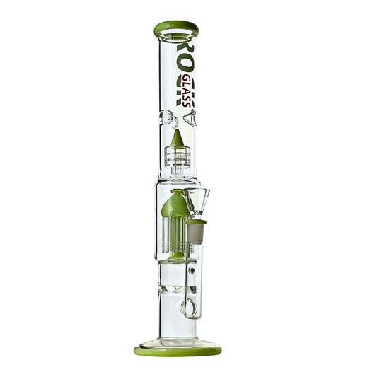 Rock Glass 16" Tri-Storm Perc Tower Bong - Discreet Smoker