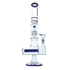 FusionFlow 16" Rock Glass Dual-Chamber Matrix Bong - Discreet Smoker