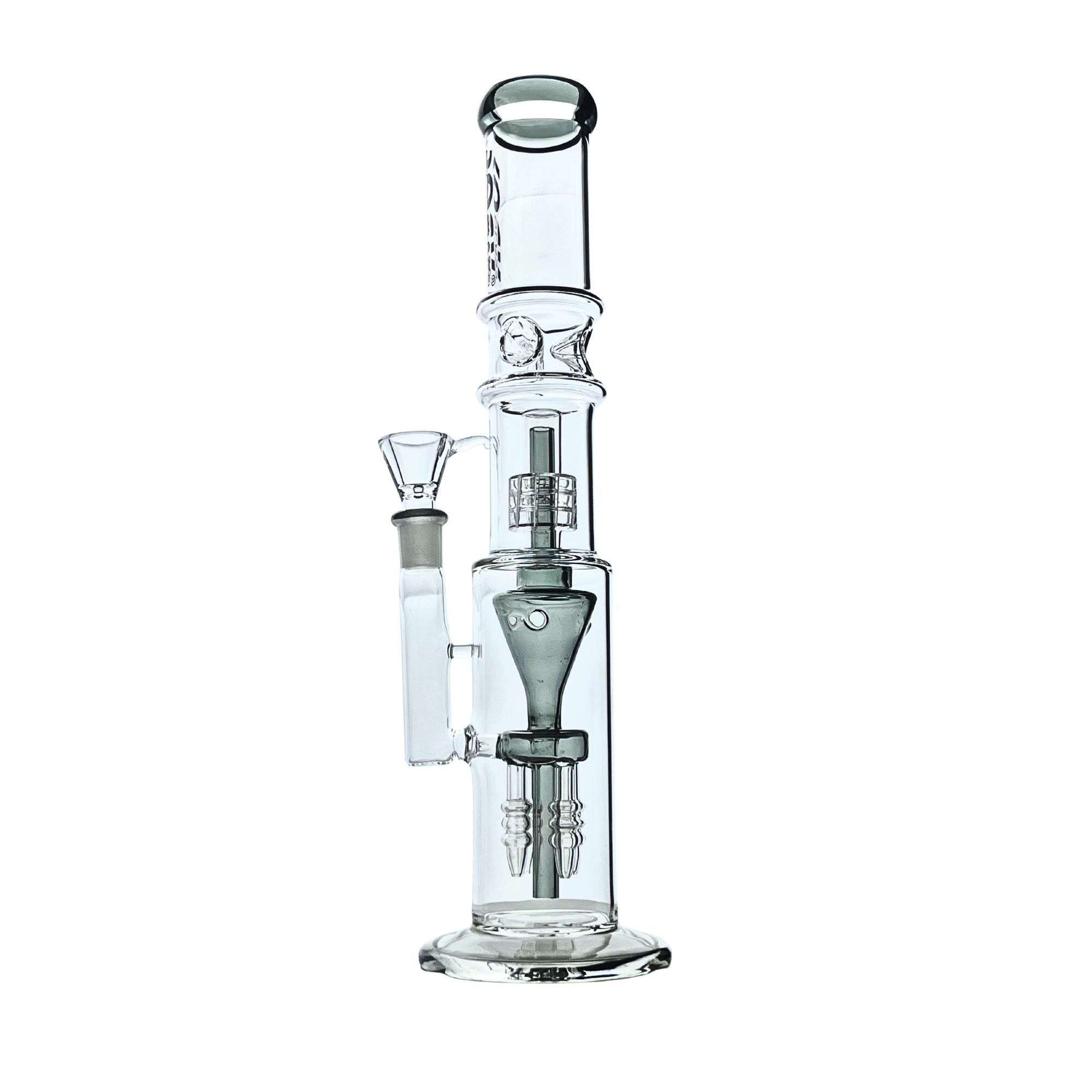 Rock Glass 16" Cyclone Chamber Perc Bong - Discreet Smoker