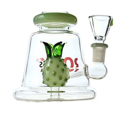 Luau 7" Rock Glass Pineapple Perc Bong - Discreet Smoker