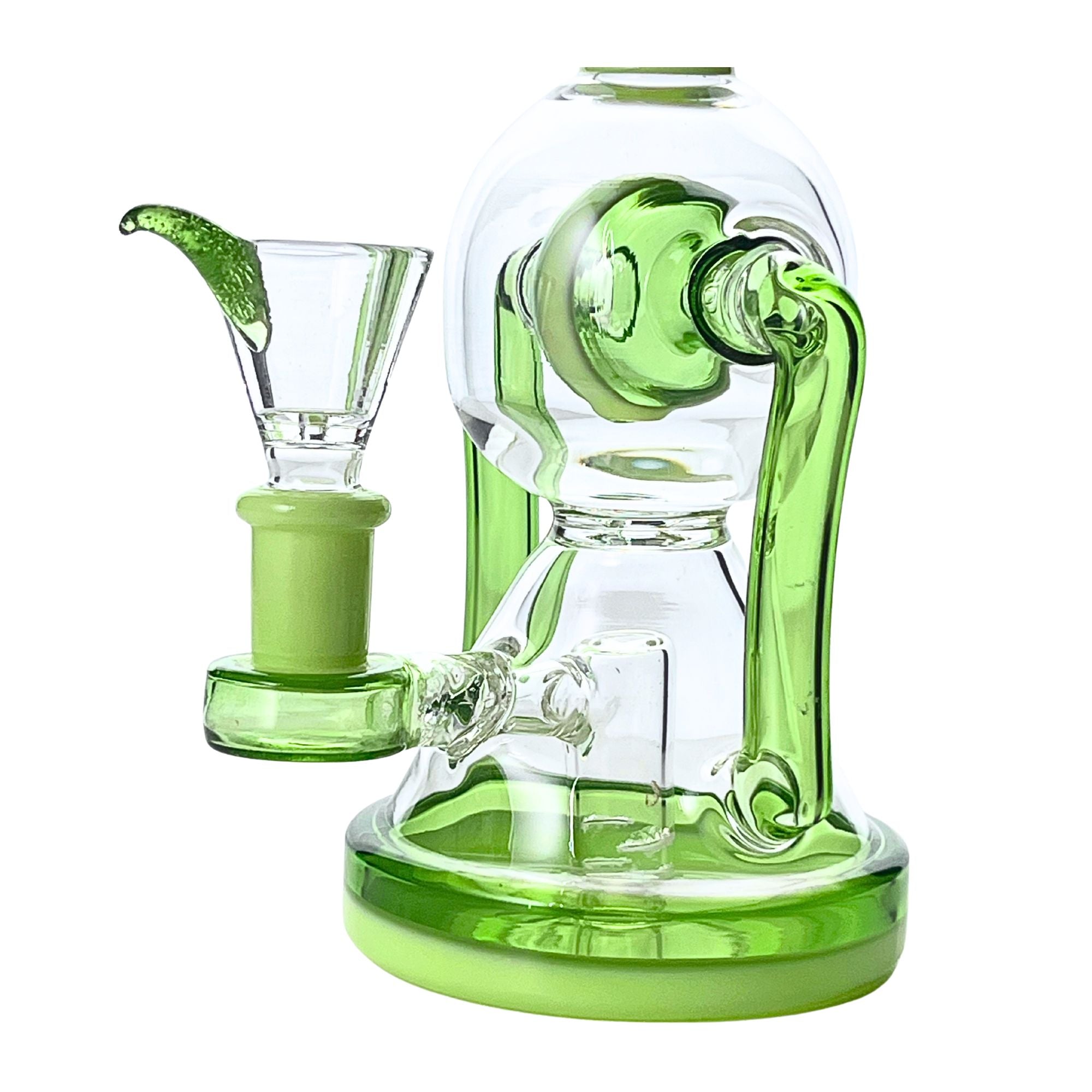 Emerald Orbit 10” Rock Glass Bong - Discreet Smoker