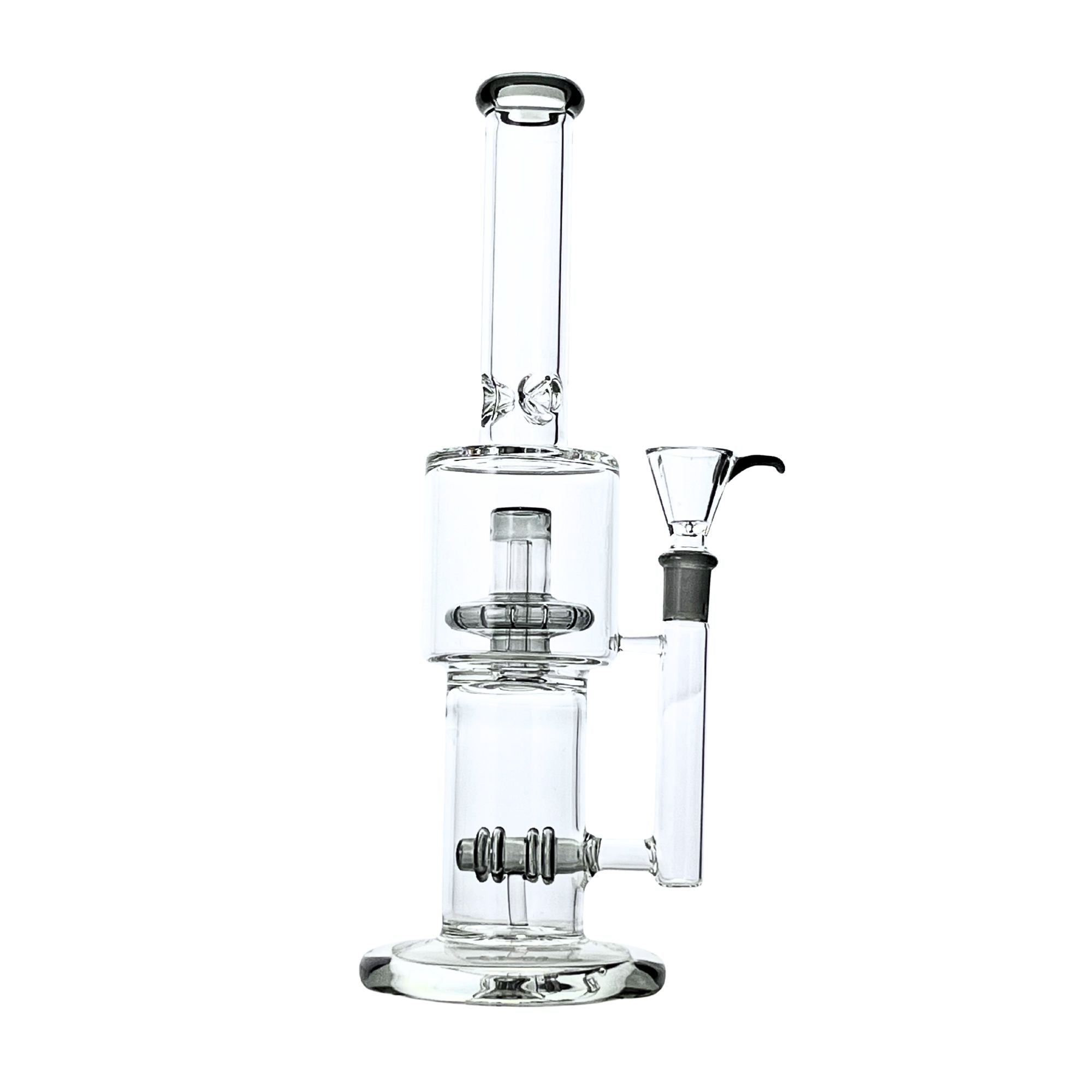 Twin-Pulse 12" Dual-Stage Percolator Bong - Discreet Smoker