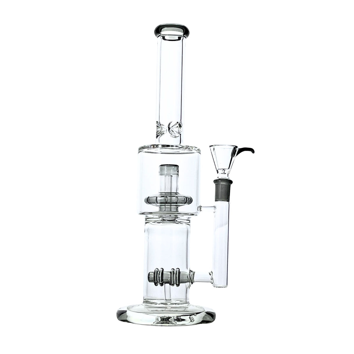 Twin-Pulse 12" Dual-Stage Percolator Bong - Discreet Smoker