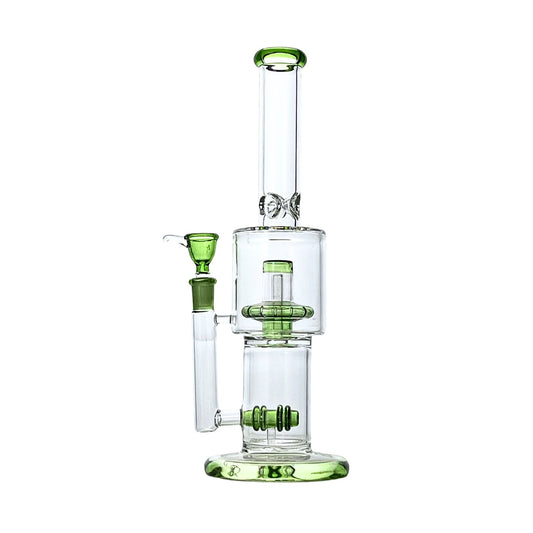 Twin-Pulse 12" Dual-Stage Percolator Bong - Discreet Smoker