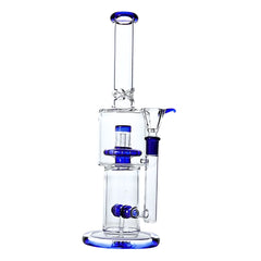 Twin-Pulse 12" Dual-Stage Percolator Bong - Discreet Smoker