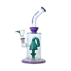 Crystal Rock Recliner 10″ Bent-Neck Bong - Discreet Smoker