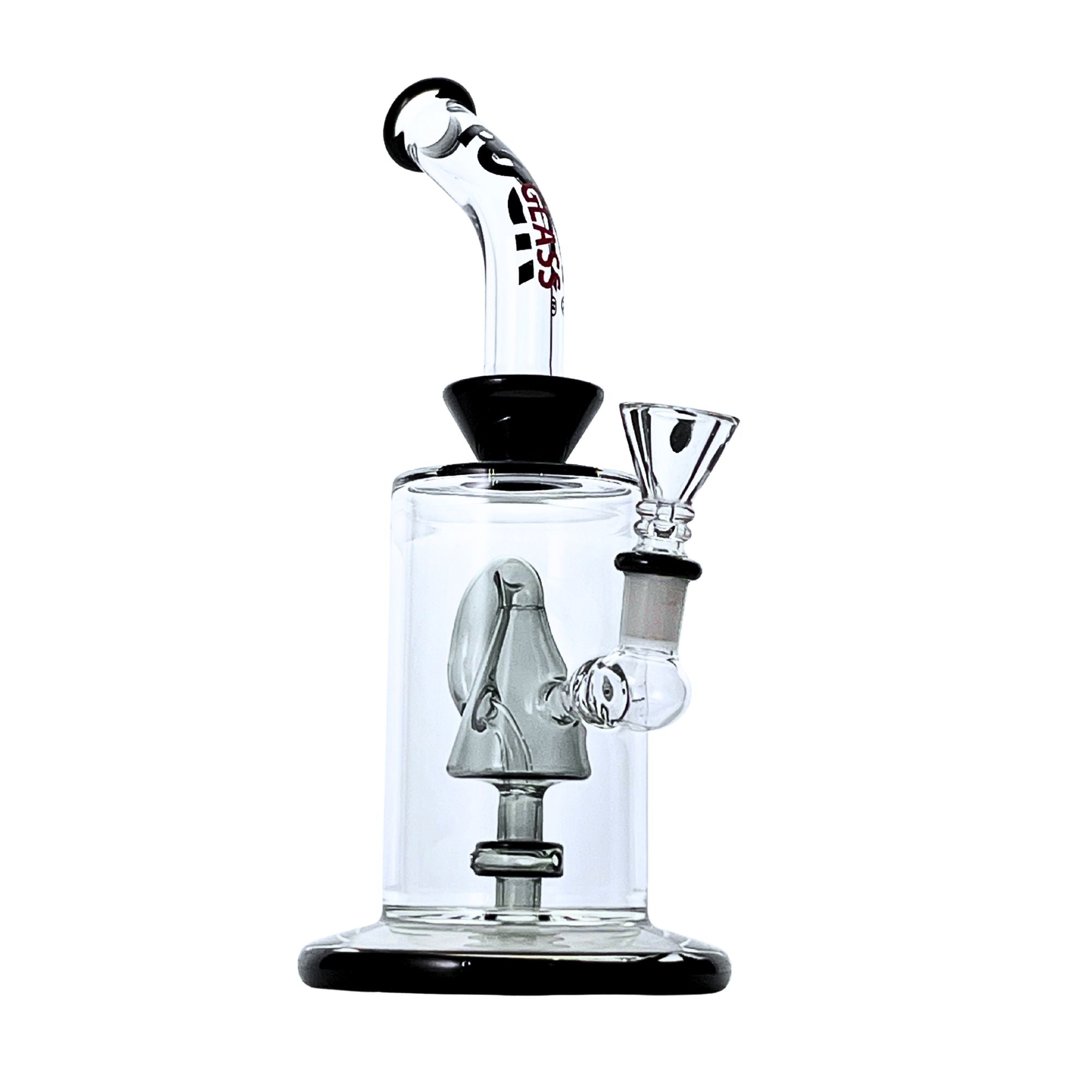 Crystal Rock Recliner 10″ Bent-Neck Bong - Discreet Smoker