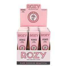 Rozy Pink King Size Pre-Rolled Cones 3pk – 24ct Display