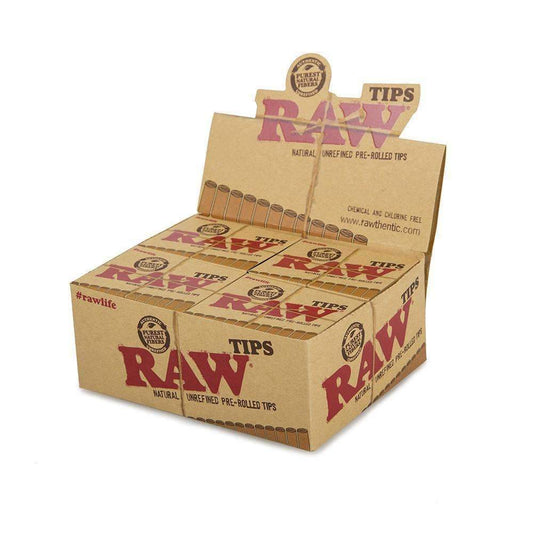 Raw Pre-Rolled Tips - 20ct - Discreet Smoker