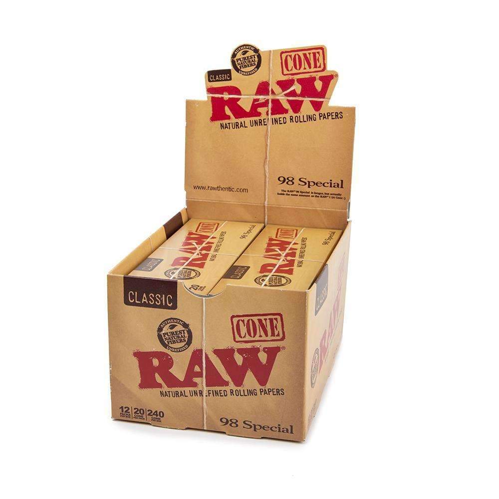 RAW Classic 98 Special Cones - 12ct - Discreet Smoker