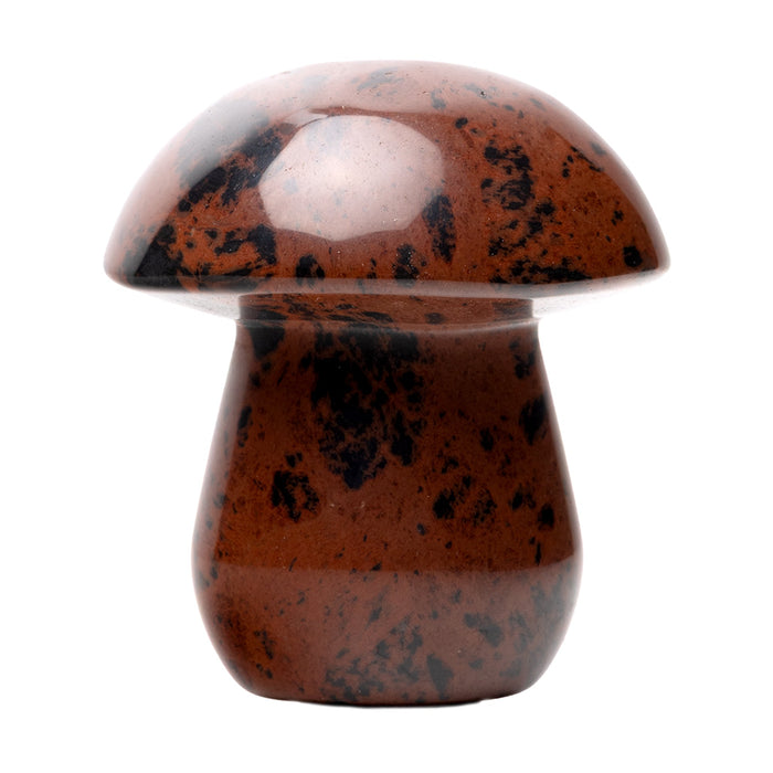 Astral Project Gemstone Shroom Pipe, Red Obsidian