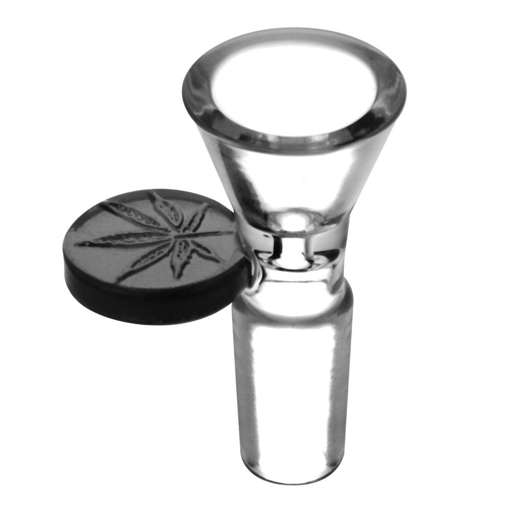 Embossed Leaf Bong Bowl - Discreet Smoker