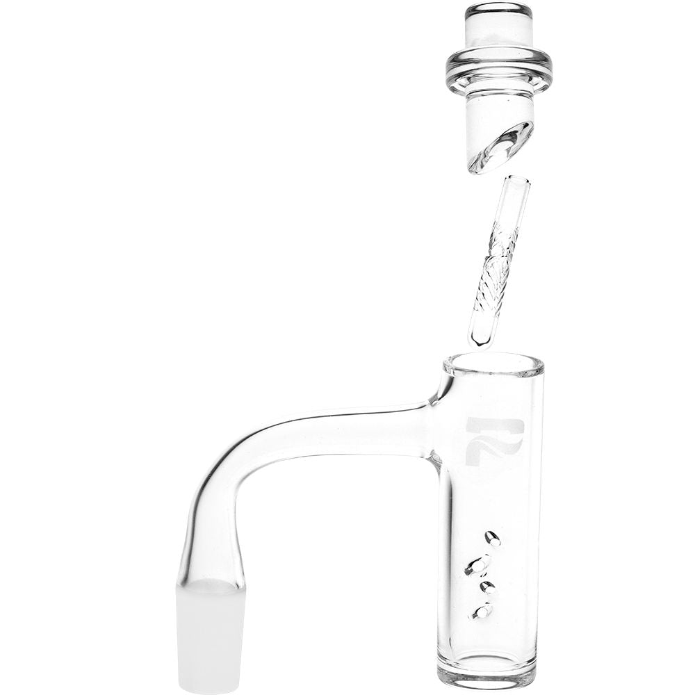 Pulsar Tornado Quartz Banger, Pillar & Carb Cap Set - 90D / 14mm M - Discreet Smoker