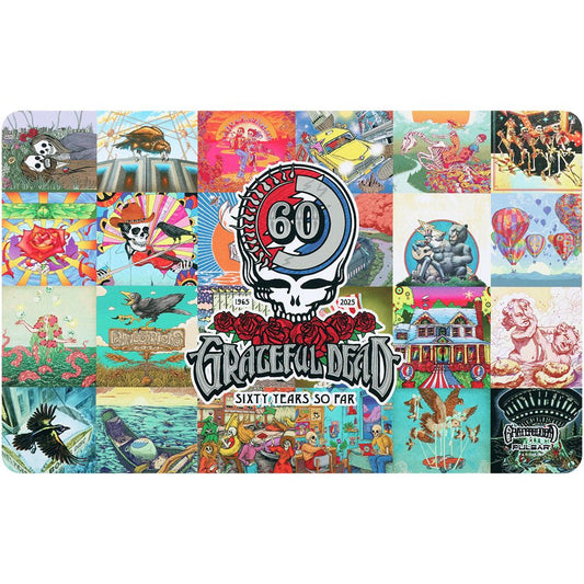 Grateful Dead x Pulsar DabPadz Fabric Top Dab Mat - 60th Anniversarry / 16"x10" - Discreet Smoker
