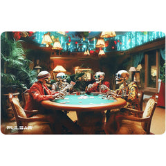 Pulsar DabPadz Fabric Top Dab Mat - Poker Night / 16"x10" - Discreet Smoker