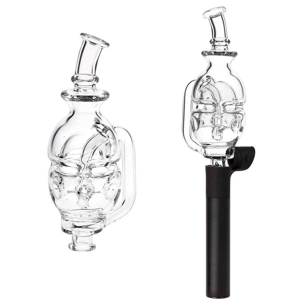 Pulsar Fab Egg Bubbler Glass Mouthpiece Attachment for Puffco Pivot - 5" / Clear - Discreet Smoker