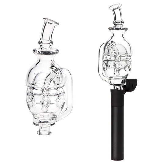 Pulsar Fab Egg Bubbler Glass Mouthpiece Attachment for Puffco Pivot - 5" / Clear - Discreet Smoker