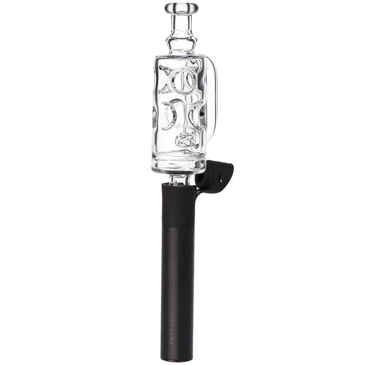 Pulsar Incycler Bubbler Glass Mouthpiece Attachment for Puffco Pivot - 4.3" / Clear - Discreet Smoker