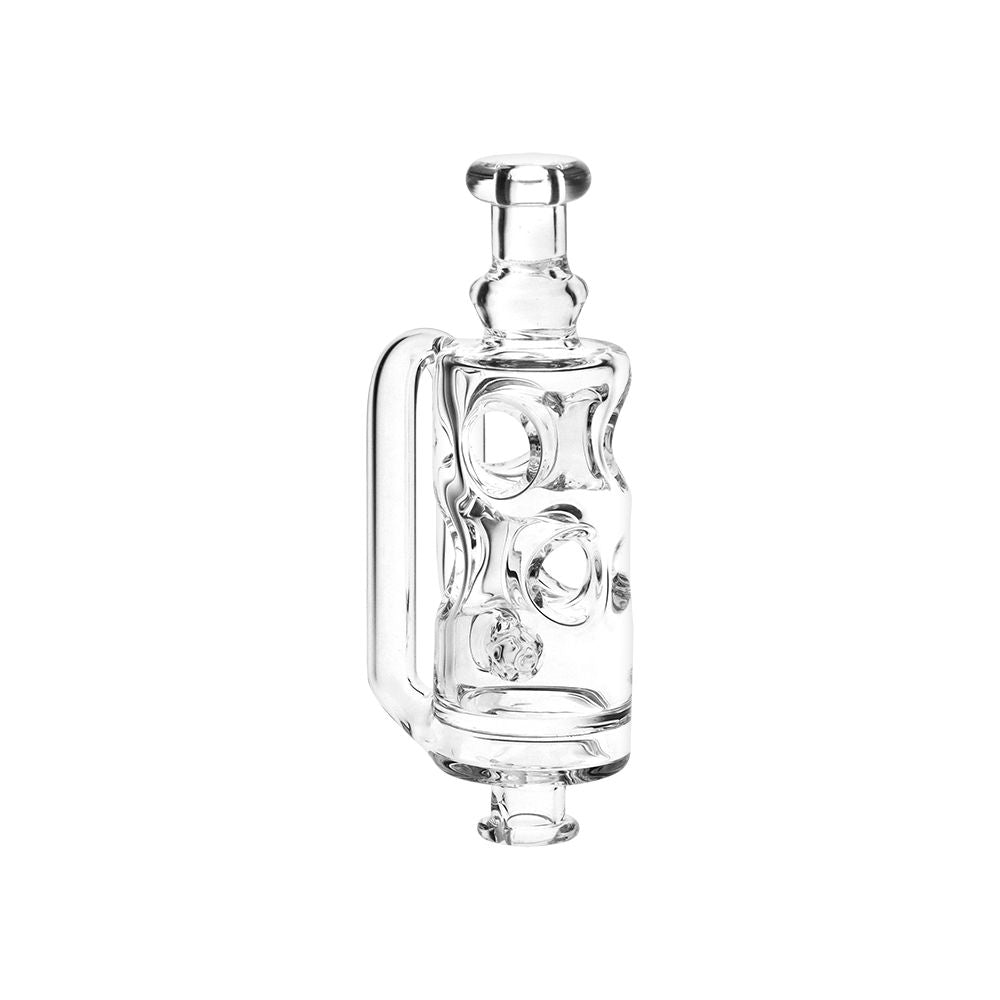 Pulsar Incycler Bubbler Glass Mouthpiece Attachment for Puffco Pivot - 4.3" / Clear - Discreet Smoker
