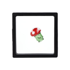 Pulsar Mushroom Glass Mouthpiece Attachment for Puffco Pivot w/ Display Stand - Colors Vary - Discreet Smoker